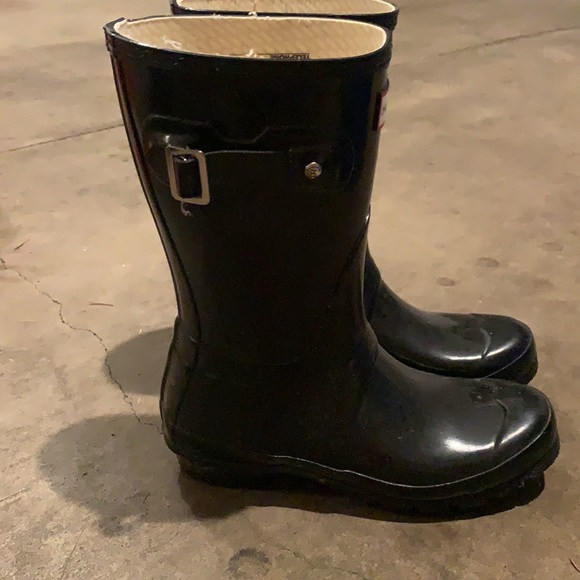 WOMENS BLACK HUNTER ORIGINAL SHORT BOOT - Picture 2 of 2